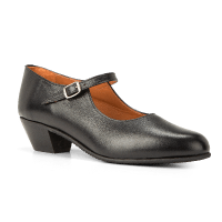 Zapado de señora de tipo tradicional, de piel negra